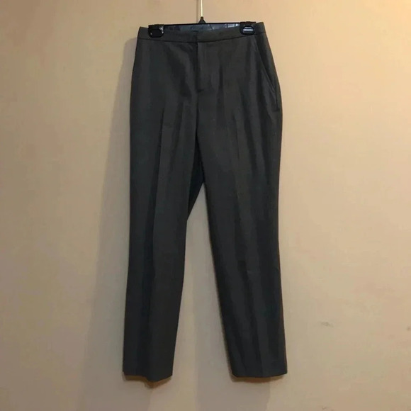 ELLEN TRACY Dress Pants SZ 2 Grey Wool Spandex Trousers Straight Leg Car… - Picture 1 of 10